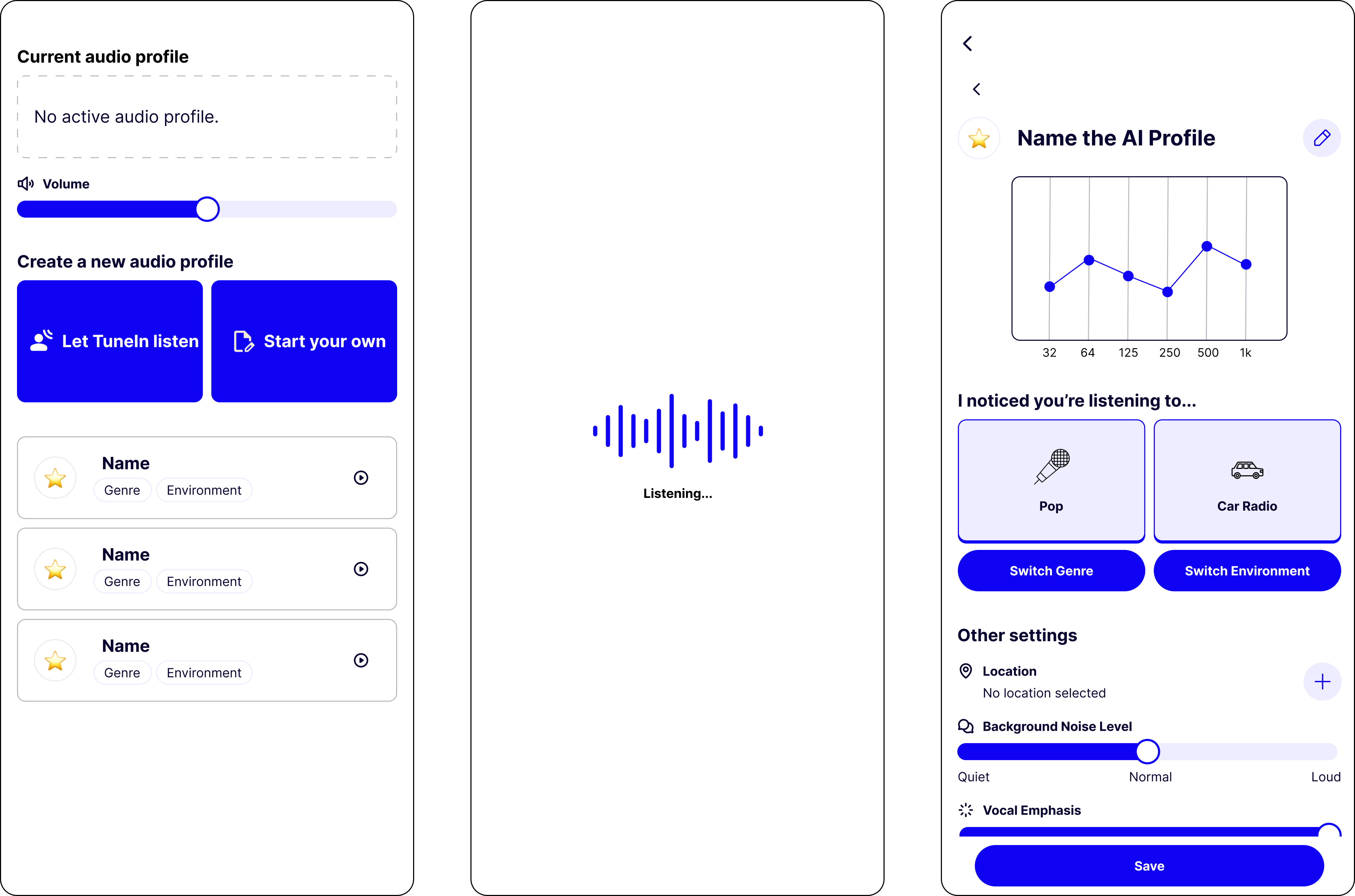 AI Auto-generation interface